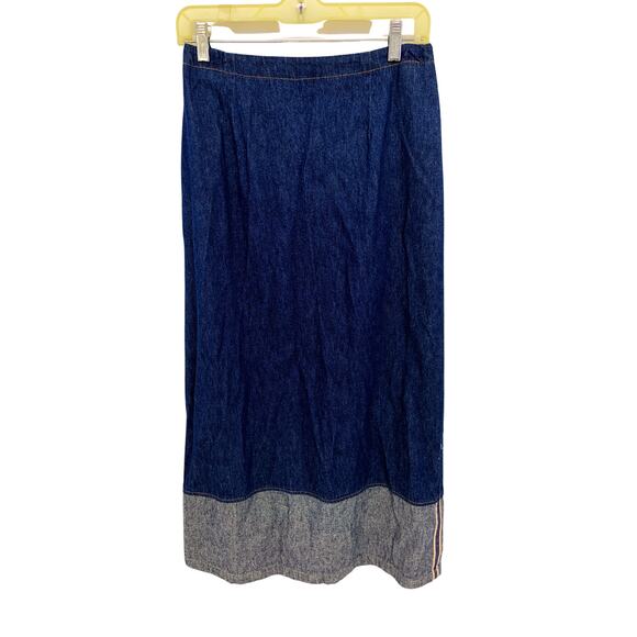 Vintage Cedar Canyon Long Denim Skirt 100% Cotton Size 10 - Picture 1 of 4